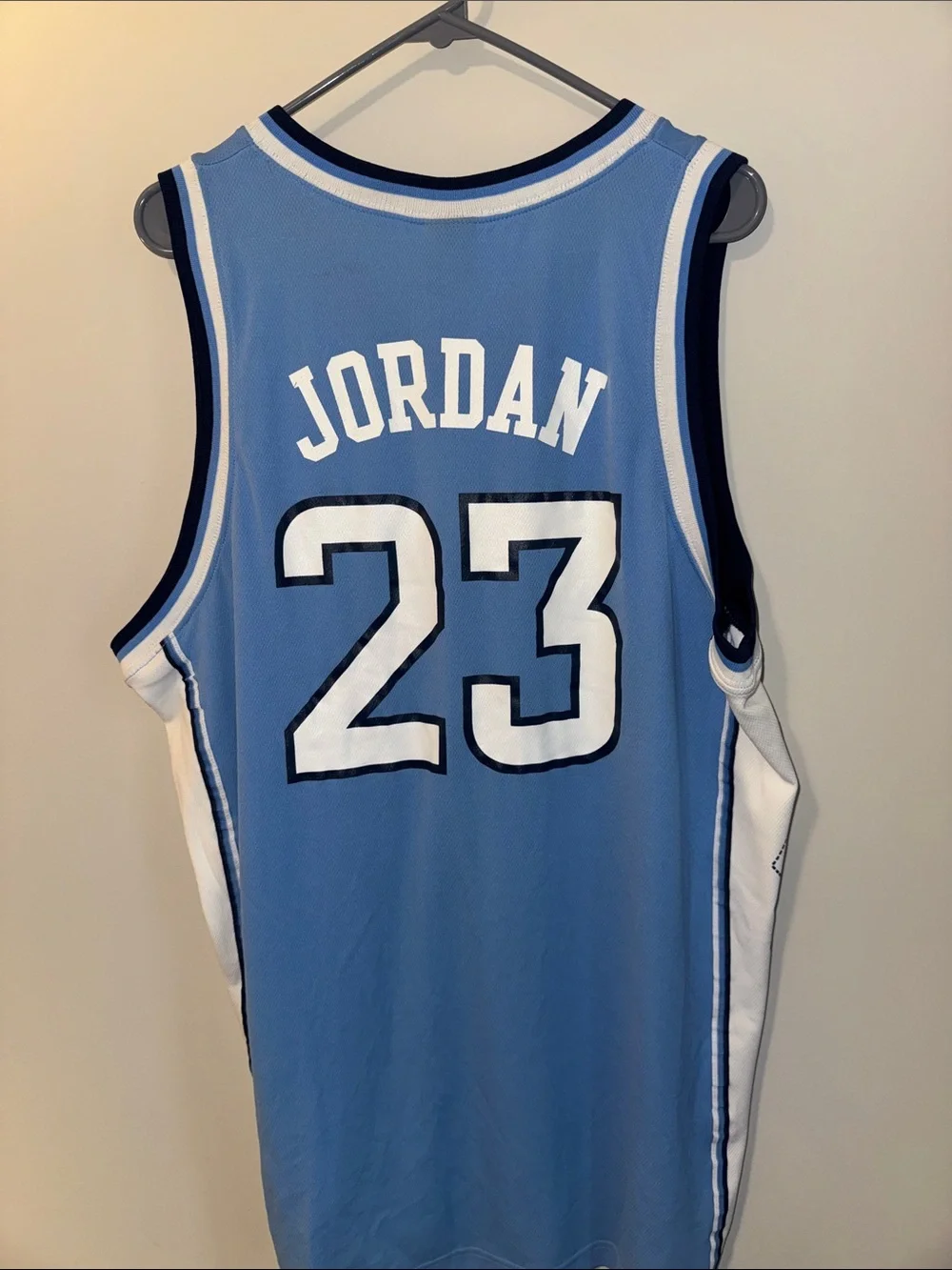 Jordan North Carolina #23 Basketball Jersey - Carolina Blue & White